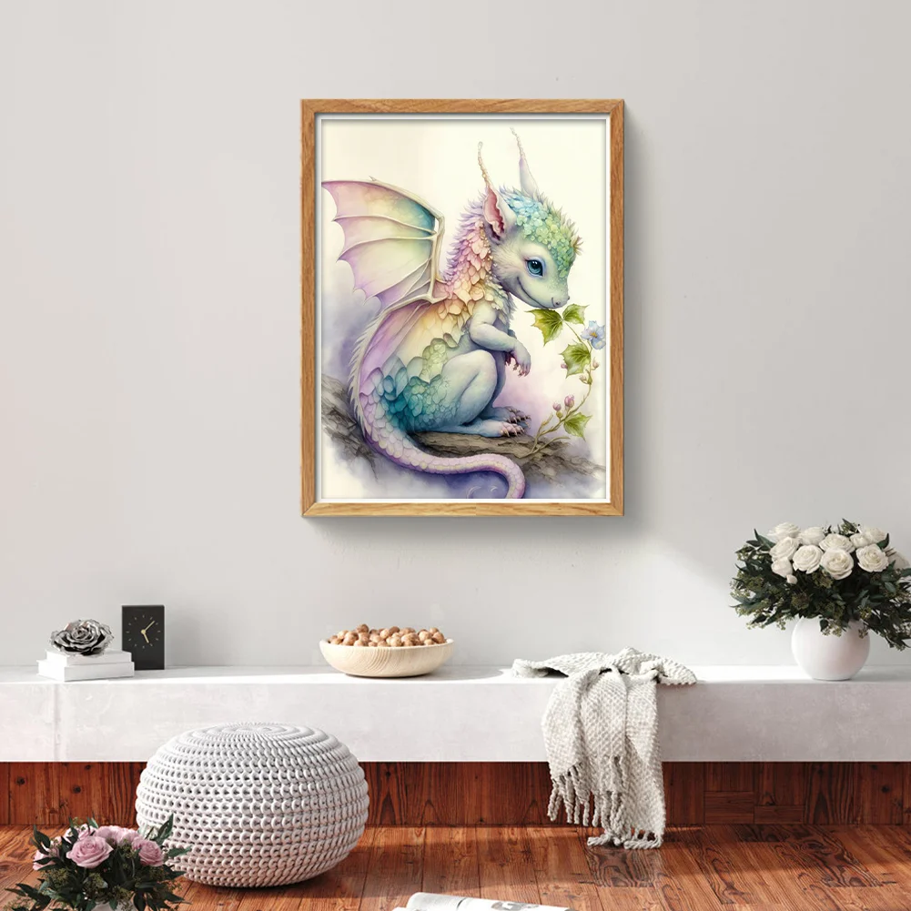 Diamond Painting - Full Round Drill - Dragon(30*40cm)