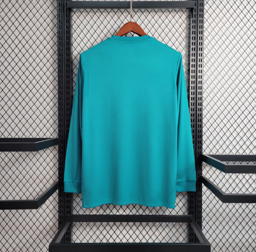 Retro 17/18 Real Madrid Third Away Long Sleeve Football Shirt Thai Quality