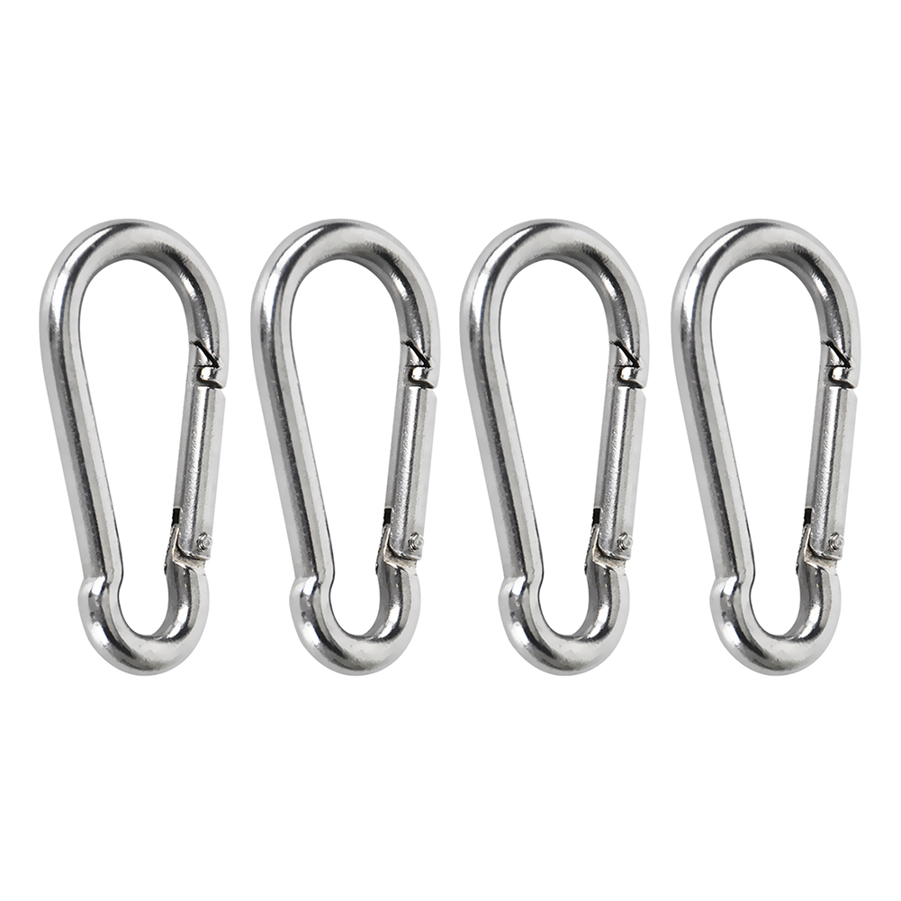 

4x Backpack Carabiner Keychain Outdoor Camping Stainless Steel Snap Buckle, 501 Original