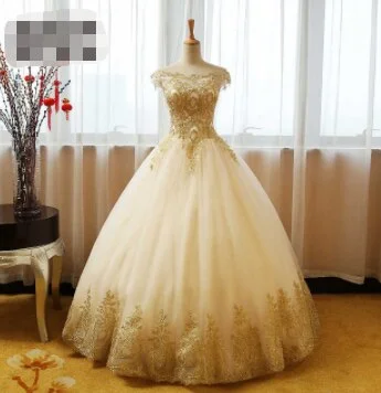 8 Layers Blue RED White Gold Lace Embroidey Quinceanera Dresses New Sparkle Tulle Floor-length off shoulder 16 Dress Retro Gown