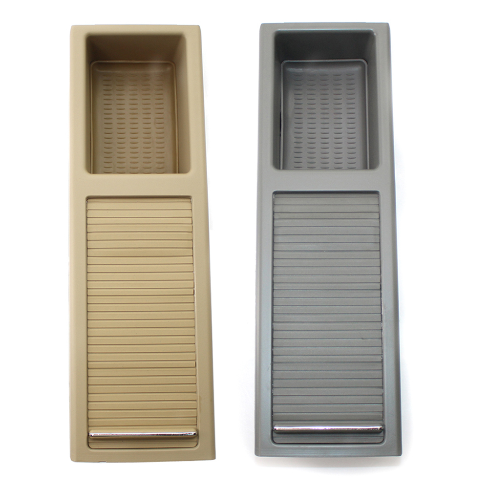 

Console Storage Tray Compartment w/ Roller Cover for BMW E46 3 Series 99-05, Grey, 501 Original