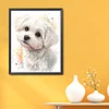 Maltese Dog-11CT Stamped Cross Stitch 40*50cm/15.75*19.69in tapestrymarket