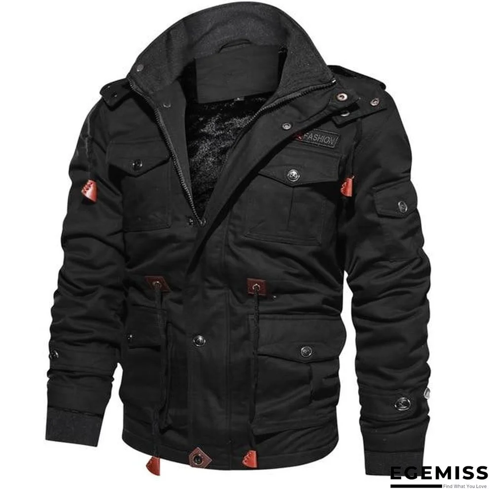 Men's Winter Fleece Jackets Warm Hooded Coat Thermal Thick Outerwear Male Military Jacket | EGEMISS