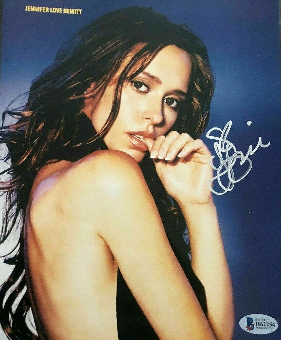 Jennifer Love Hewitt Signed 8x10 Photo Poster painting Beckett BAS COA