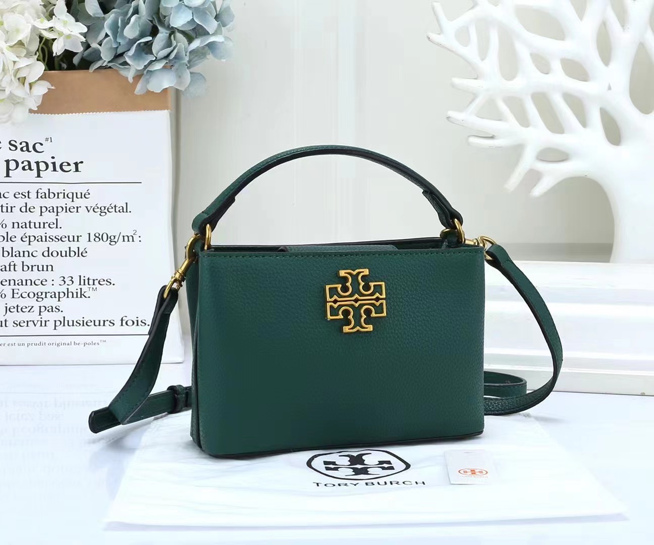🔥New arrivals with huge discounts 2024💥 new Tory Burch small LOGO shoulder bag👜