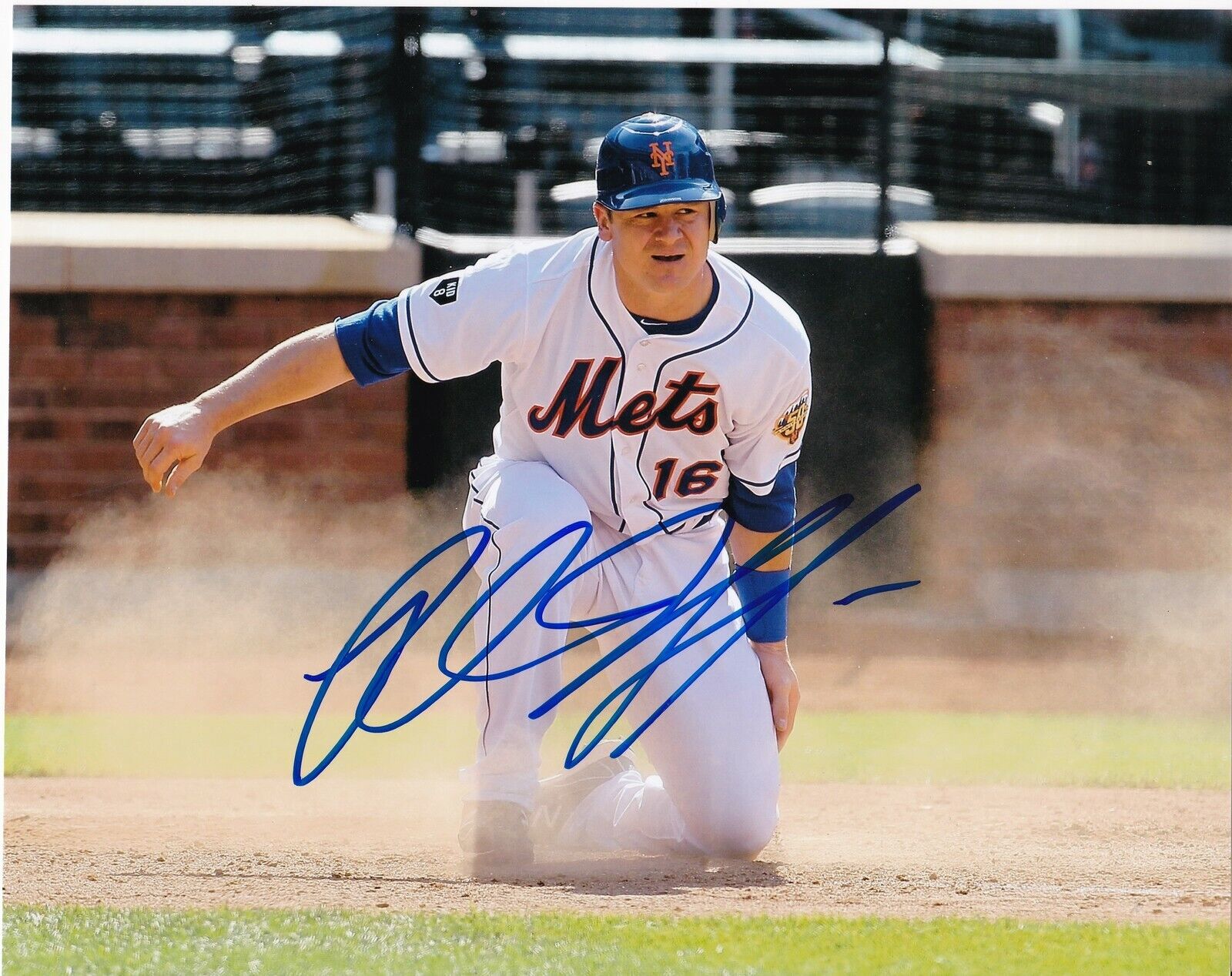 ROB JOHNSON NEW YORK METS ACTION SIGNED 8x10