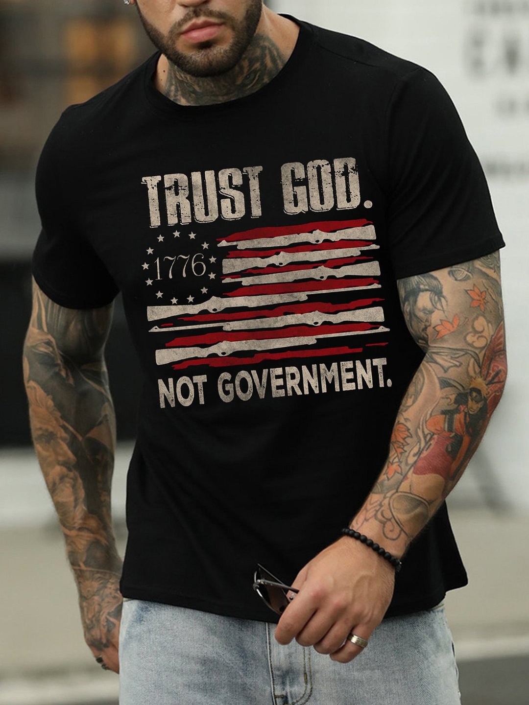 Trust God Not Government Men's T-Shirt