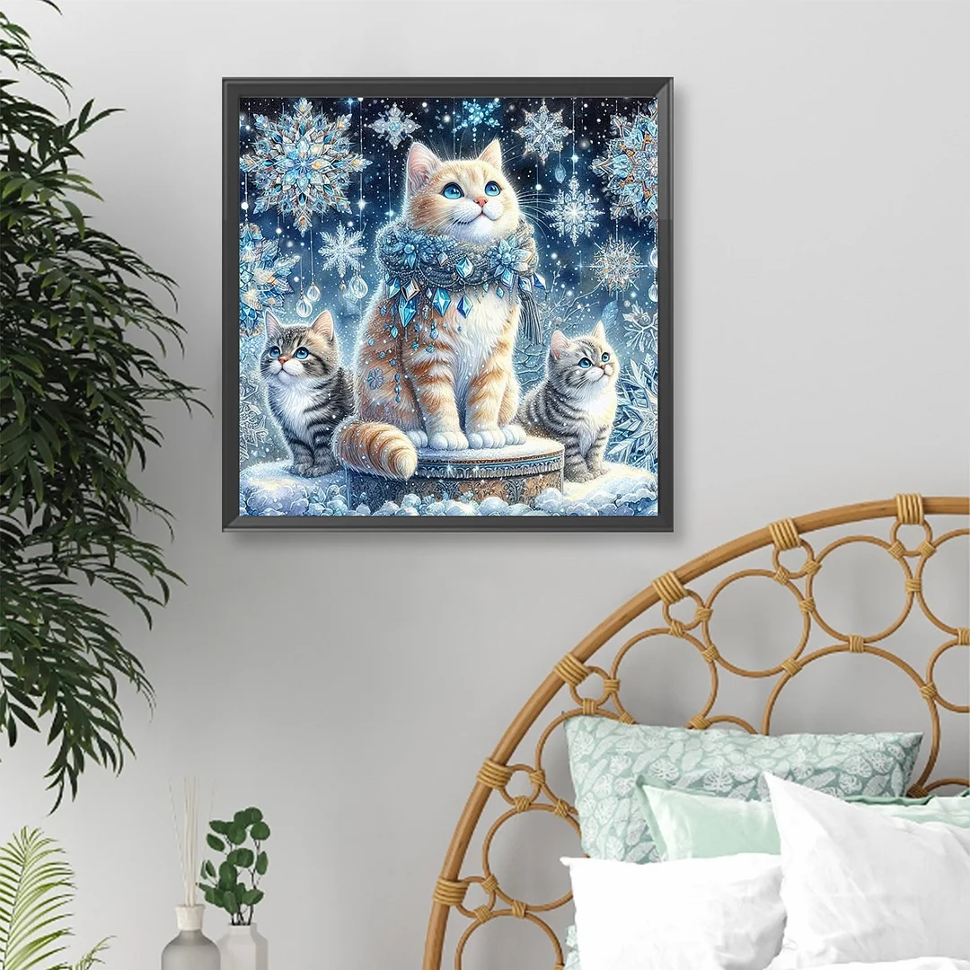 Diamond Painting - Full Round Drill - Cat(Canvas|Canvas|40*40cm)