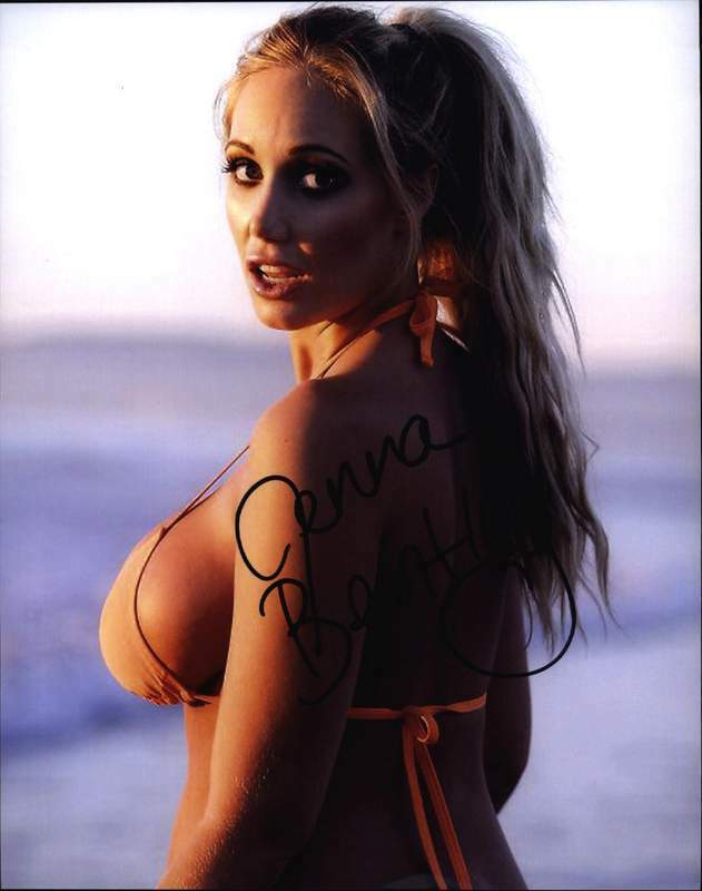 Playboy Bunny Jenna Bentley signed sexy 8x10 Photo Poster painting -PROOF- -CERTIFICATE- (B0001)