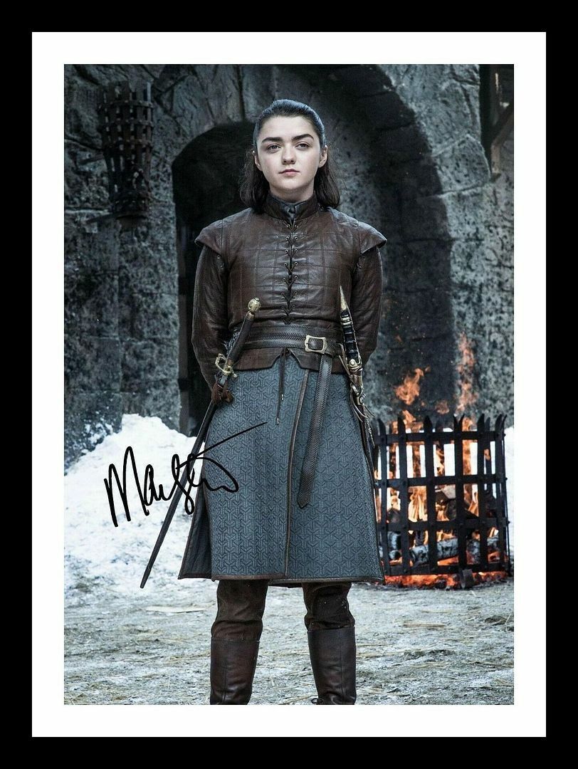 Maisie Williams - Game Of Thrones Autograph Signed & Framed Photo Poster painting 2