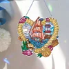 Diamond Painting Love Sailboat Hanging Pendant for Home Wall Decor