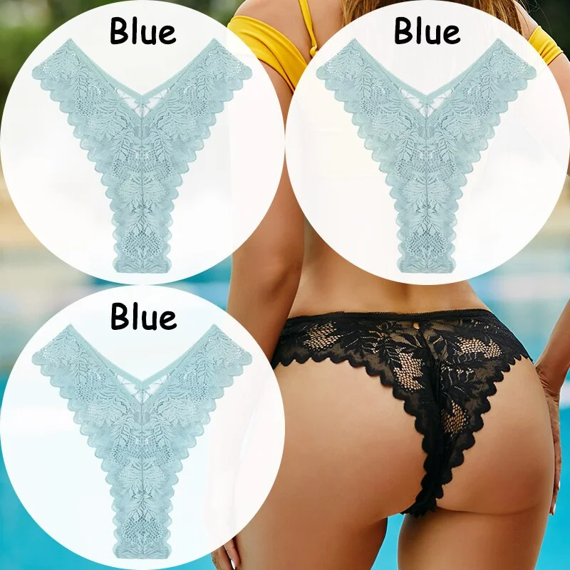 Billionm Lace Panties Women's Underwear Floral Women Panties Perspective Lingerie Brazilian Briefs V Waist Female Underpants