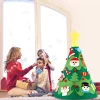 Arbre de No&euml;l en feutre DIY Montessori 3D