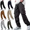 Pantaloni multitasche da lavoro con coulisse da uomo
