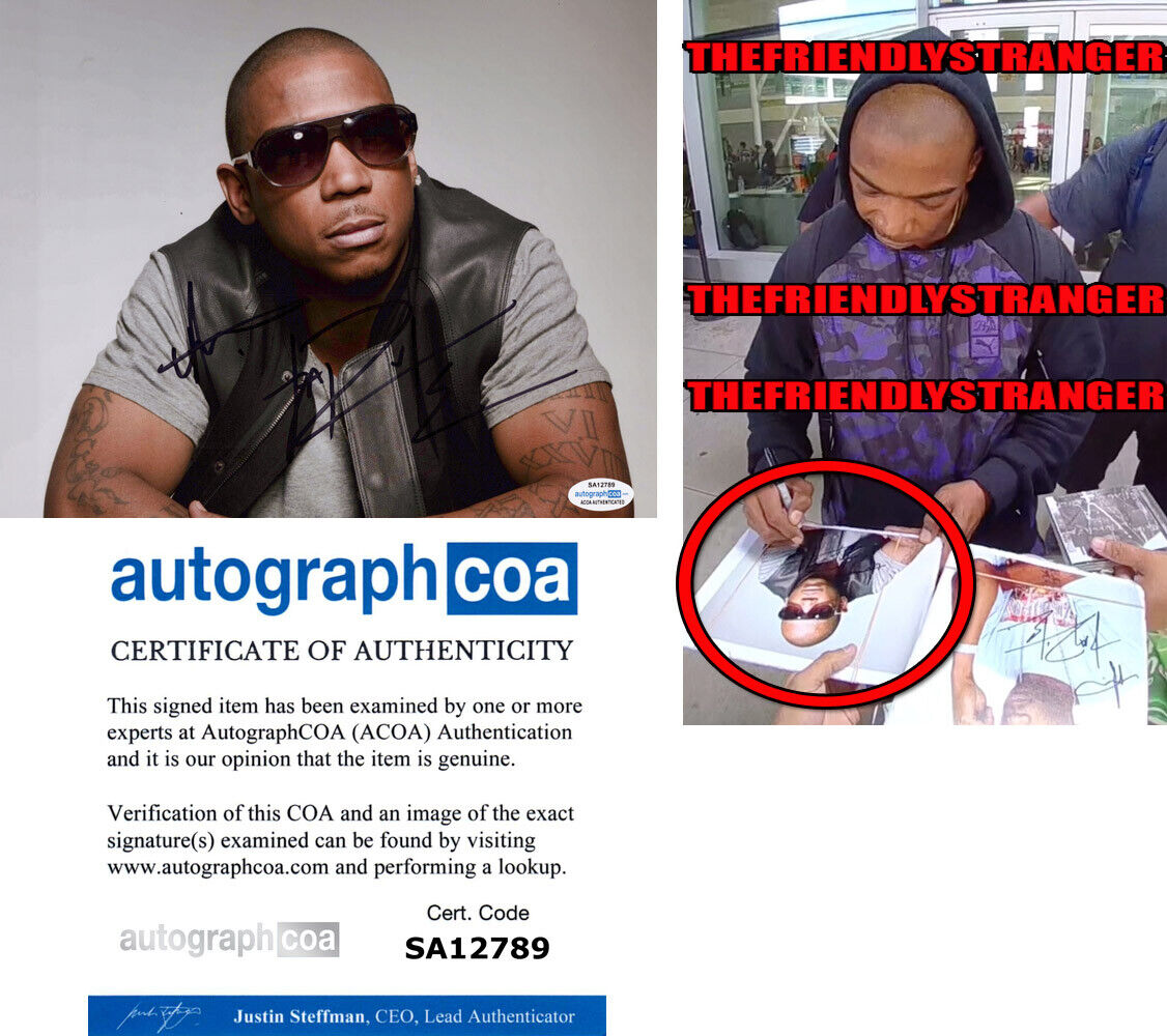 JA RULE signed Autographed 8X10 Photo Poster painting a EXACT PROOF - HOLLA HOLLA Rapper ACOA