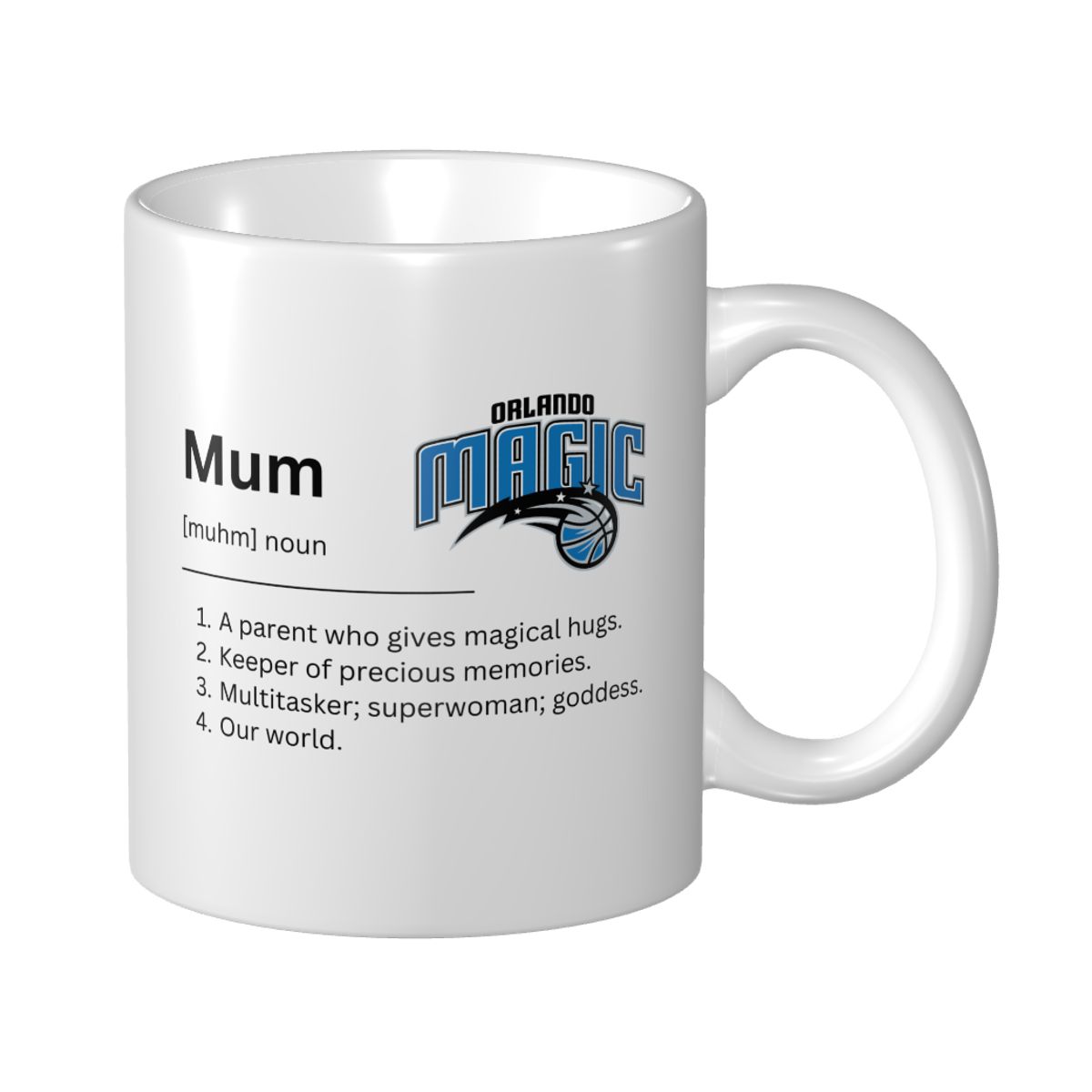Orlando Magic Minimalist Dictionary Mother's Day Ceramic Mug