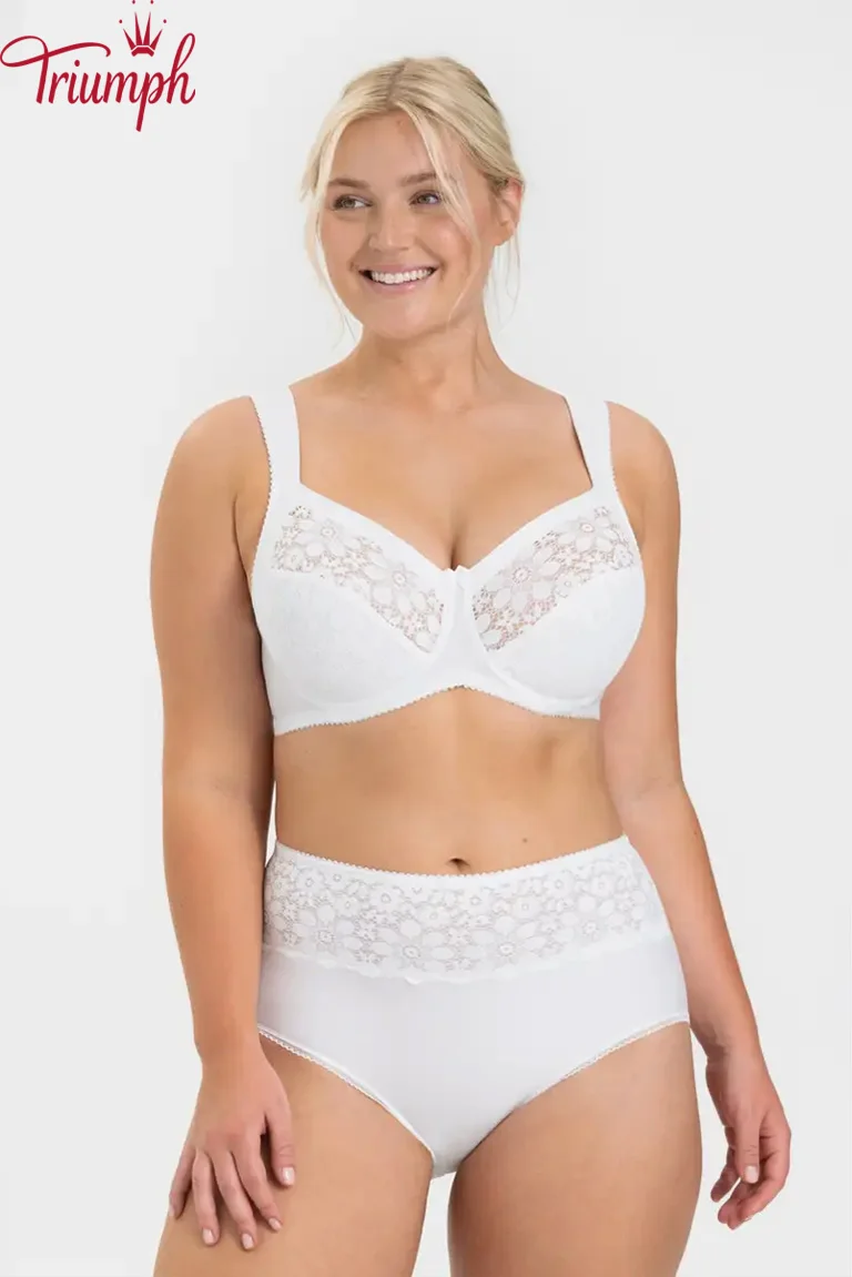 Triumph - (3 бр.) Дантелен сутиен с банели