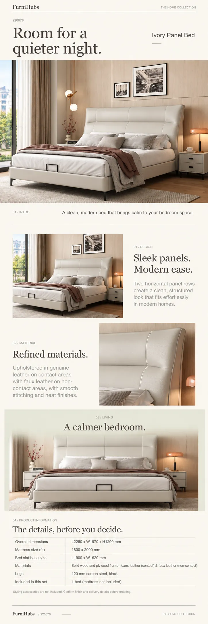Upholstered Bed 220678