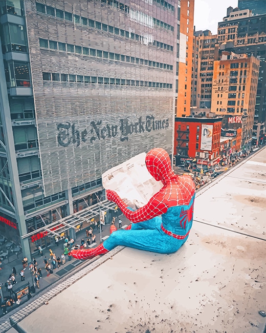 

Spiderman New York Time – Paint By Numbers - 40*50CM, 501 Original