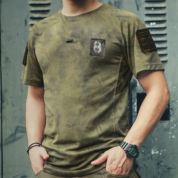 Men's outdoor breathable tactical T-shirt / [viawink] /