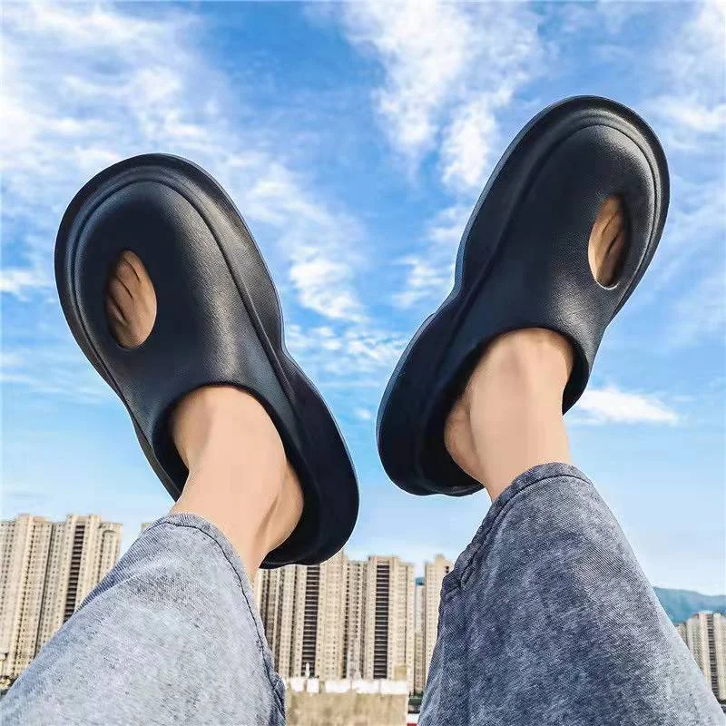 Vstacam Slippers Quick Dry Casual Shoes Beach Sandals Non-slip Slides Massage Slippers Home Bathroom Flip Flops For Women