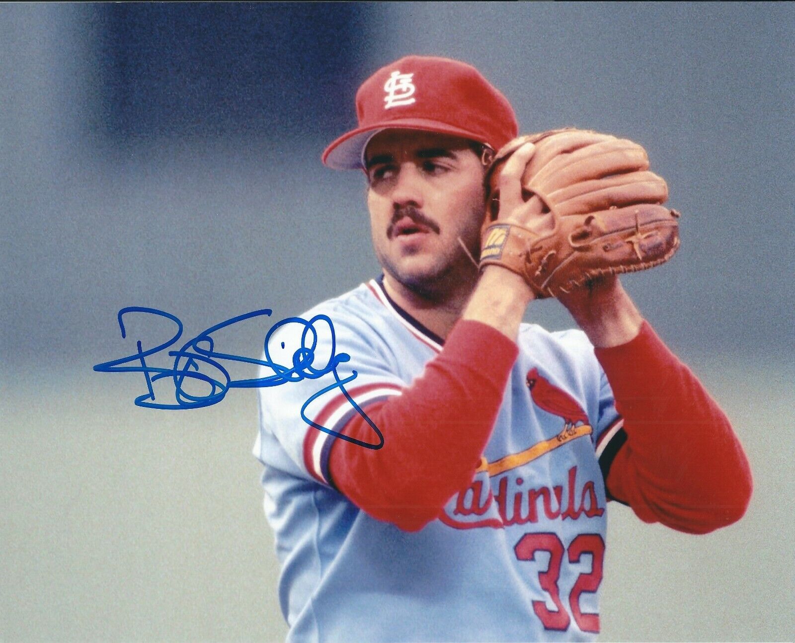 Signed 8x10 BOB SHIRLEY St. Louis Cardinals Photo Poster painting - COA