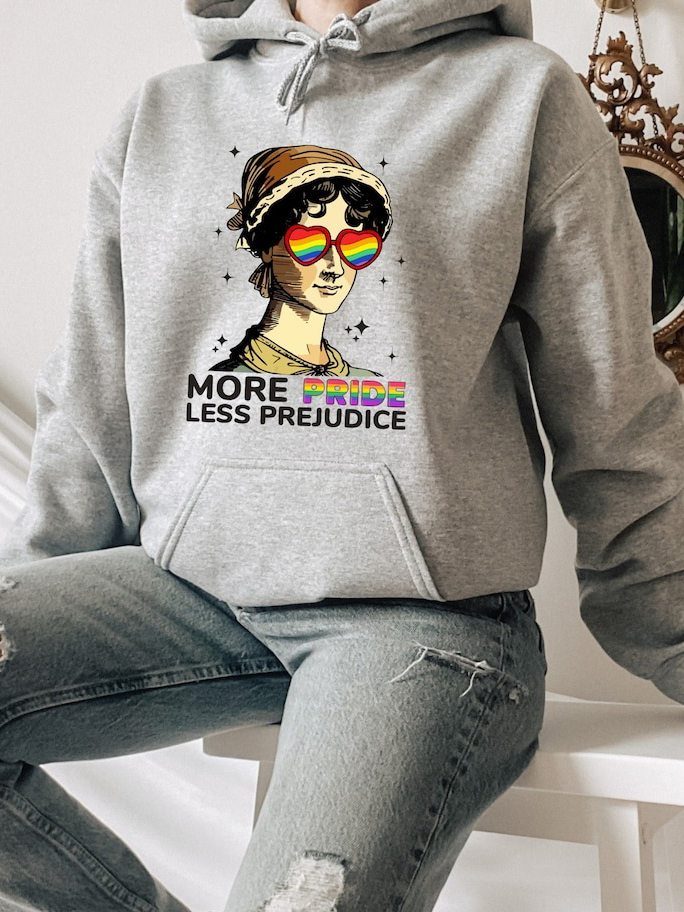 Jane Austen Pride And Prejudice Hoodie / TECHWEAR CLUB / Techwear