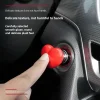Car One-Touch Start Button with Push-to-Start Rocker Lever, Engine Start/Stop Joystick, and Full Metal Ball-bar Starter Cover for Decorative Accessories (Metal Heart - Yellow)