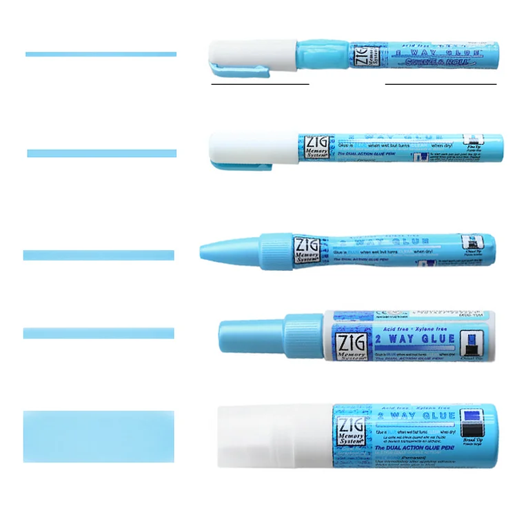 JOURNALSAY Japen Kuretake ZIG Dual-purpose Color-changing Glue Pen