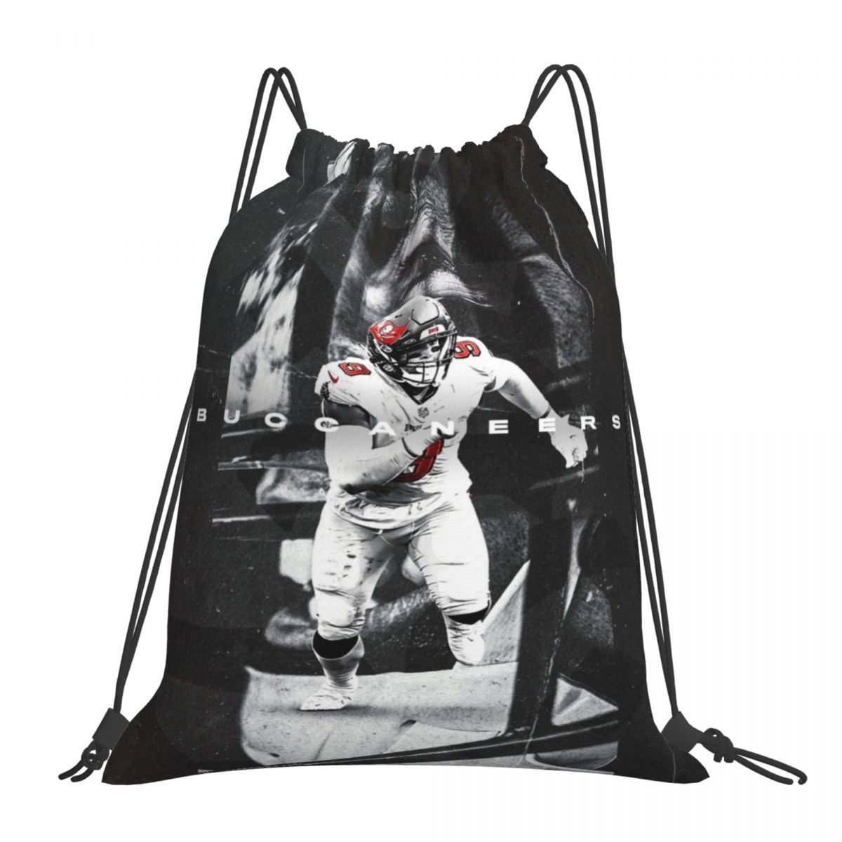 Tampa Bay Buccaneers Joe Tryon-Shoyinka Drawstring Backpack Sports Gym Bag