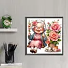 Happy Old Lady-Full Round Diamond Painting 30*30CM