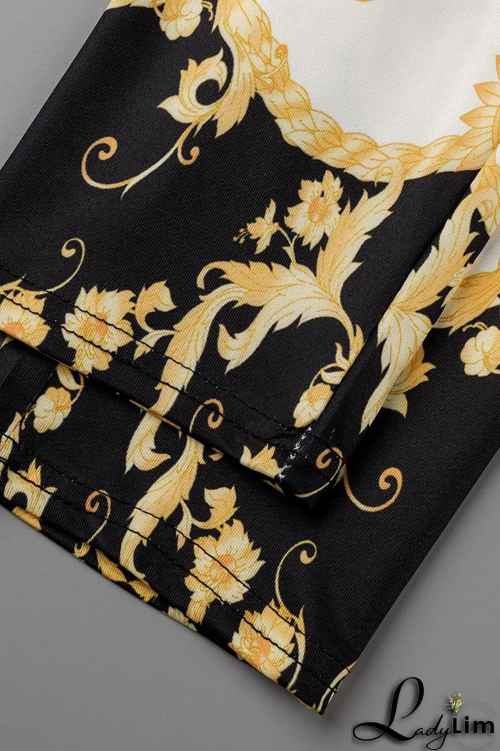 Red Fashion Casual Print Patchwork Backless O Neck Sleeveless Two Pieces