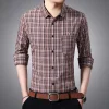 Men's Business Plaid Non-iron Shirt