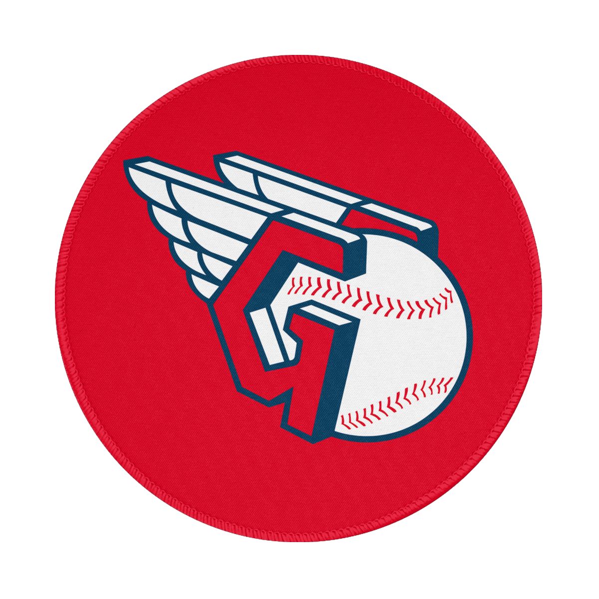 Cleveland Guardians Logo Round Non-Slip Thick Rubber Modern Gaming Mousepad