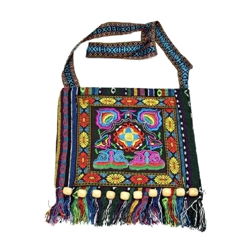 Women’s Medium Spring&summer Canvas Ethnic Style Shoulder Bag