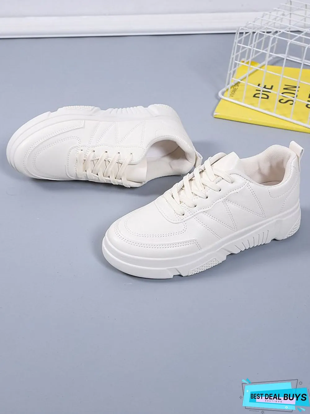 Casual Plain Color Skate Shoes