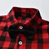 Baby Boys  Winter Autumn Plaid Christmas Sets 2 Pcs