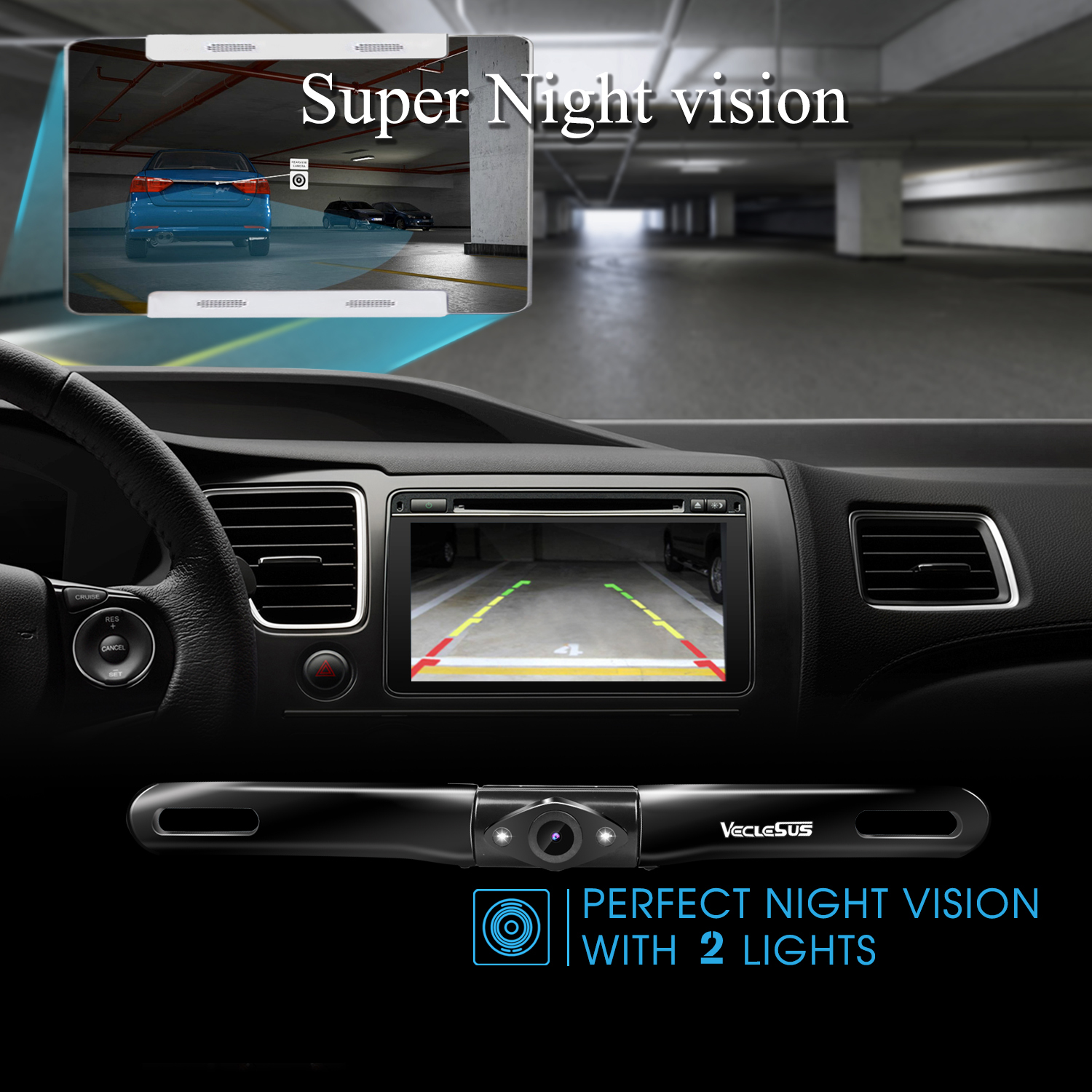 Old car, new tricks: Adding safety tech to an older car VECLESUS® Rear View Safety GING