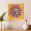 >SALE<5D Part Special Shaped Drill Luminous Diamond Painting Sun God Art (GT104)