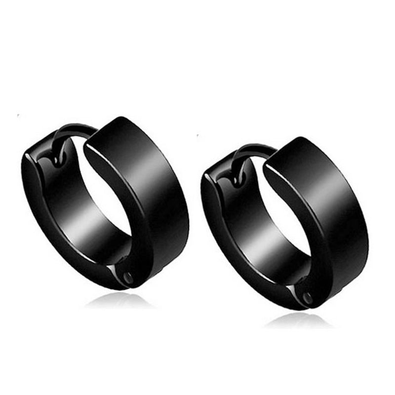 Men’s Fashion Geometric Stainless Steel Earrings Plating Stainless Steel Earrings