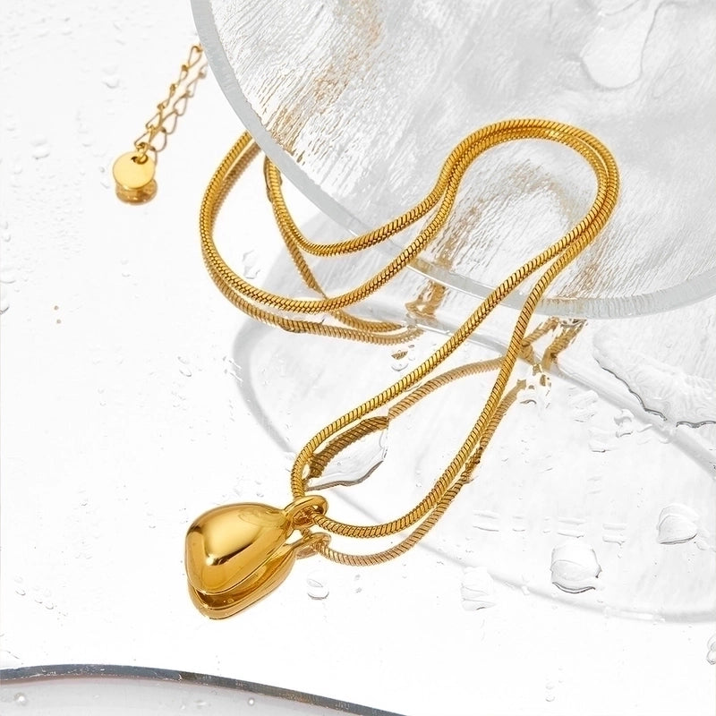 304 Stainless Steel 16K Gold Plated White Gold Plated Gold Plated Elegant Minimalist Geometric Pendant Necklace