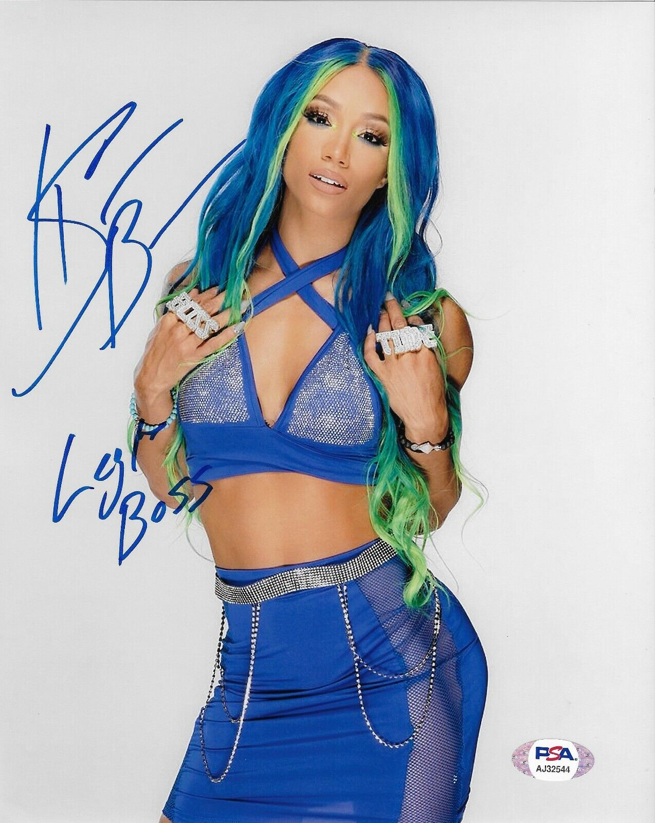 Sasha Banks WWE Diva Legit Boss Signed Autograph 8x10 Photo Poster painting #21 w/ PSA COA