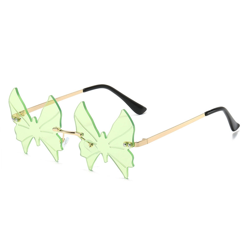 Hip-Hop Butterfly Pc Butterfly Frame Frameless Glasses