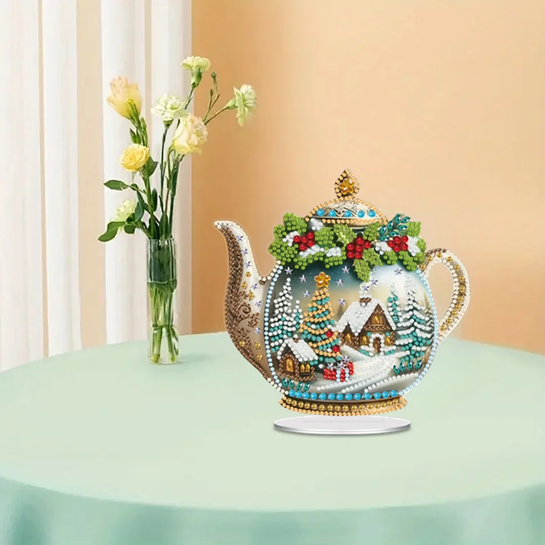 2D Flat DIY Cup Desktop Diamond Art Kits Bedroom for Home Office Desktop Decor