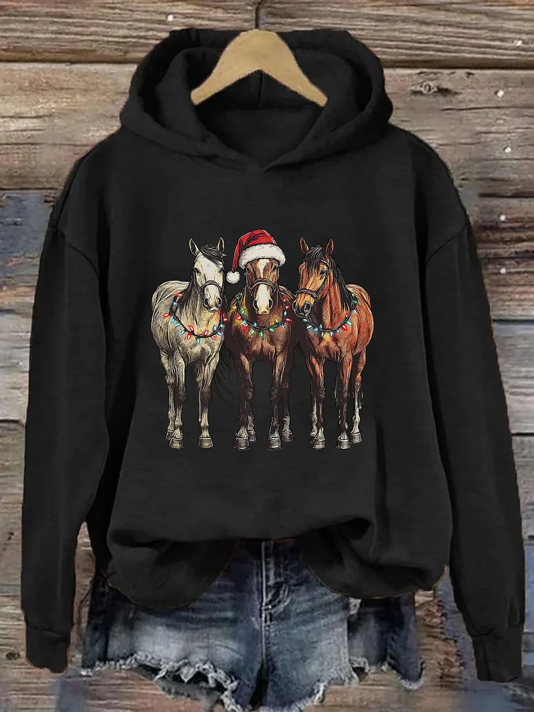 Horse Christmas Hoodie