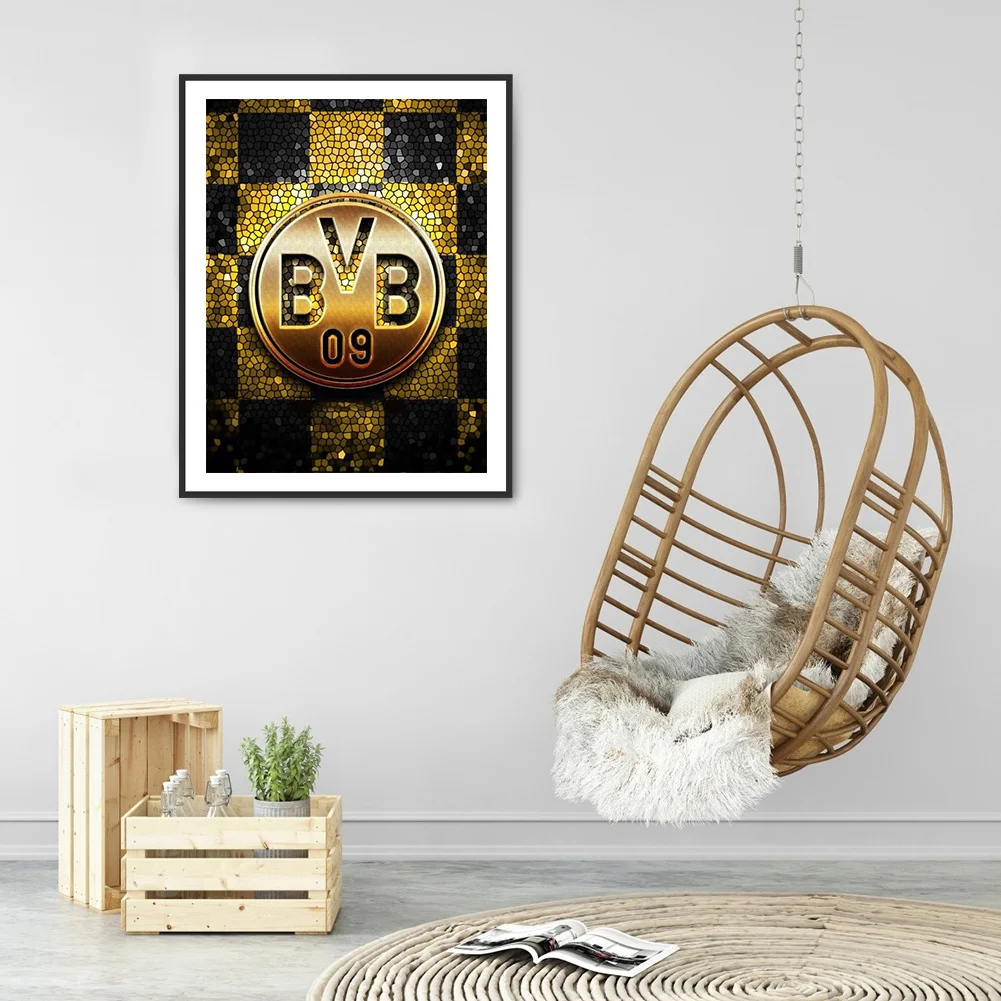 Diamond Painting - Full Round Drill - Dortmund Badge(30*40cm)