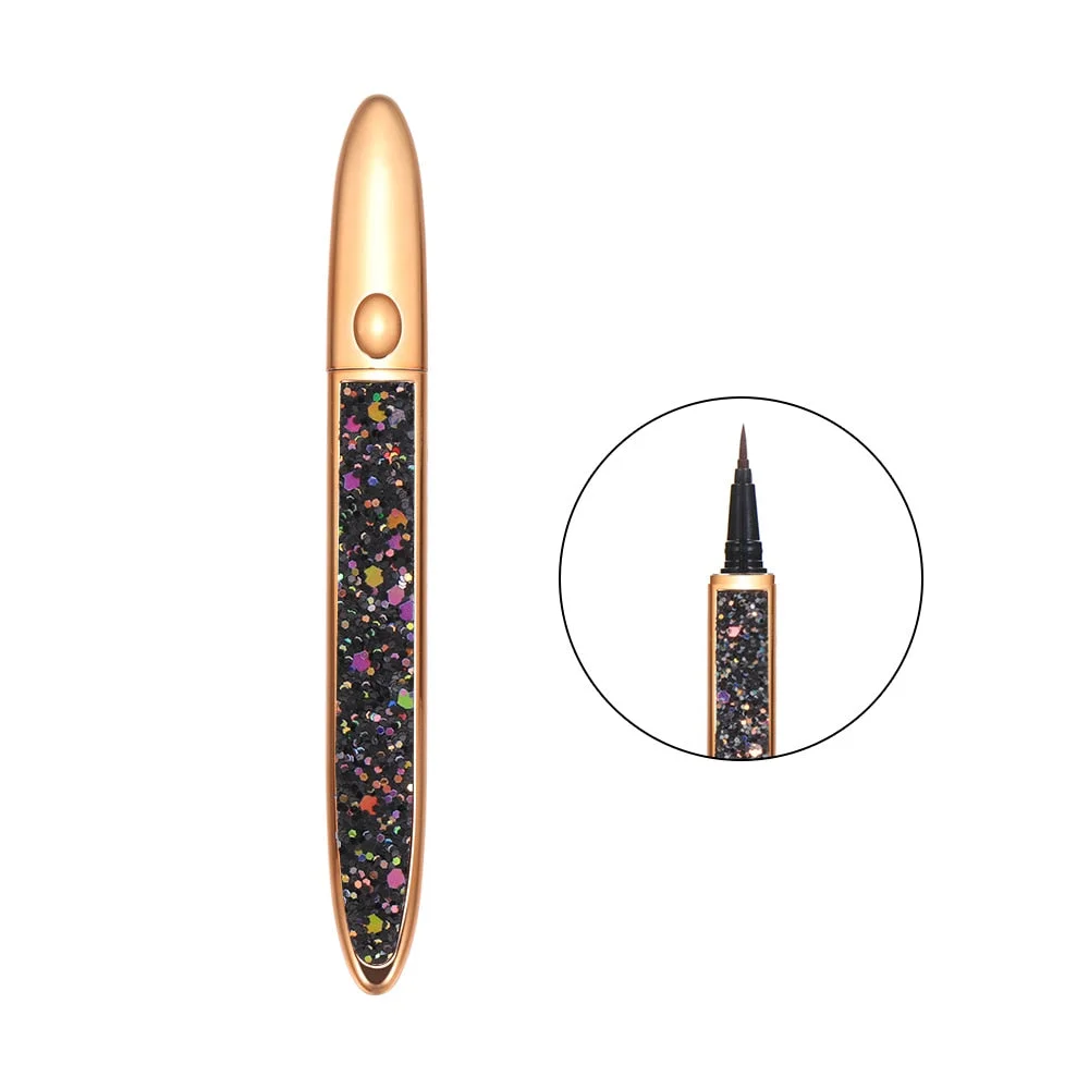 Magic Self-adhesive Liquid Eyeliner Pencil No Glue Magnetic Needed for Eyelashes Waterproof Eye Liner Pen Makeup Cosmetic
