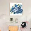 Blue And White Porcelain-Tea Set-14CT Stamped Cross Stitch 40*40cm/15.75*15.75in