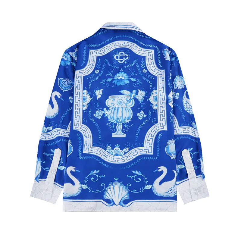 Casablanca 2023 new silk long-sleeved shirt