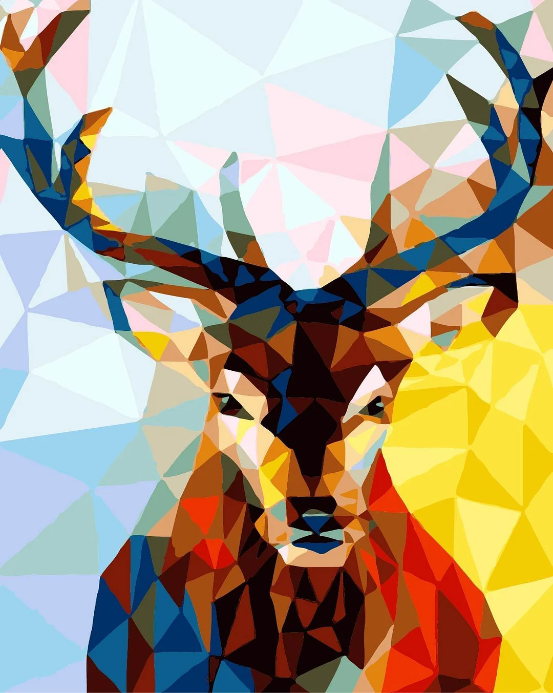 Animal Deer Paint By Numbers Kits UK For Adult HQD1280